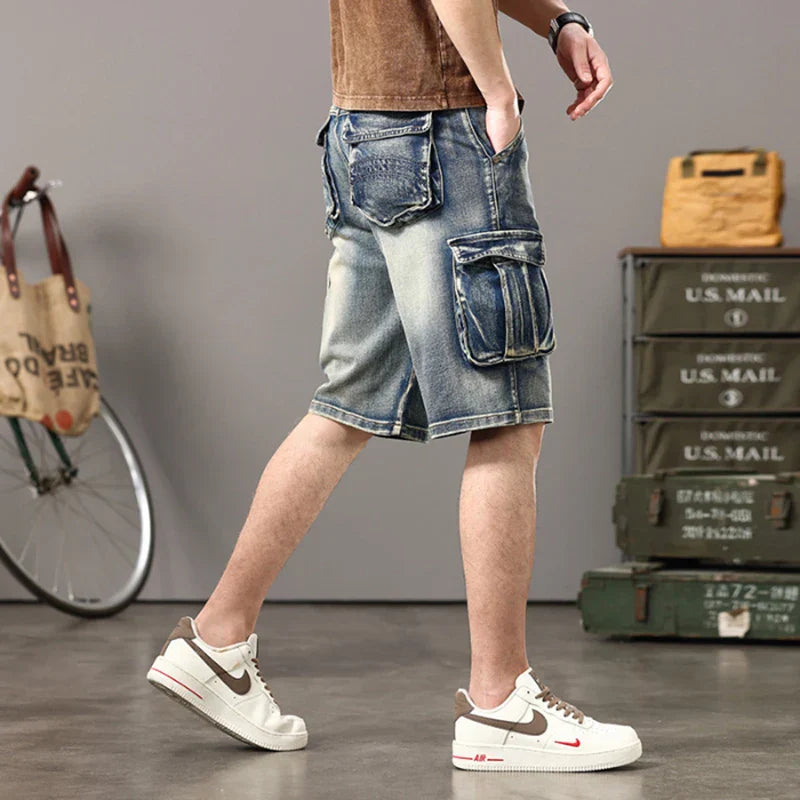 American Men Denim Jeans Shorts