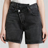 Black Denim Jean Shorts