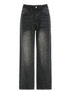 Black Jeans with Rhinestones