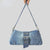 Blue Denim Crossbody Bag