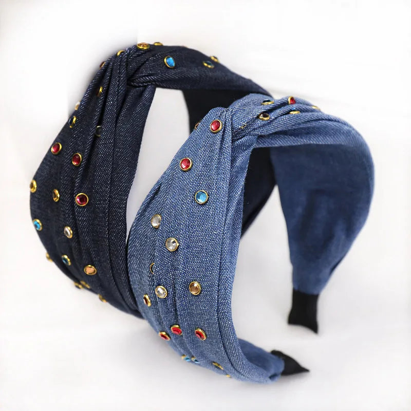 Blue Denim Headband