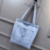 Blue Denim Tote Bag