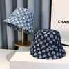 Checked Denim Bucket Hat