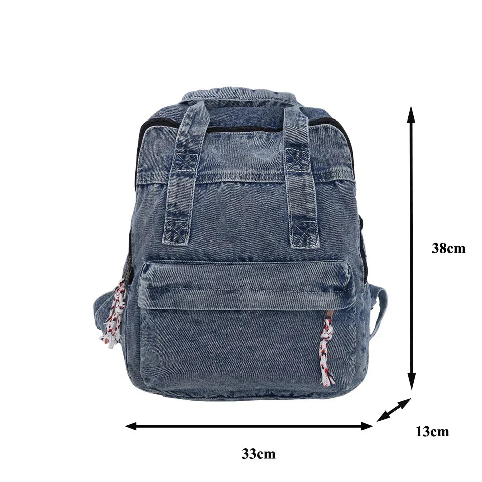Denim Backpack Y2k