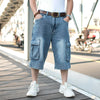 Denim Cargo Shorts for Men