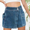 Denim Cargo Skort