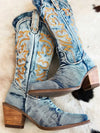 Denim Cowgirl Boots