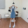 Denim Dress Women Overall