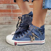 Denim High Top Sneakers