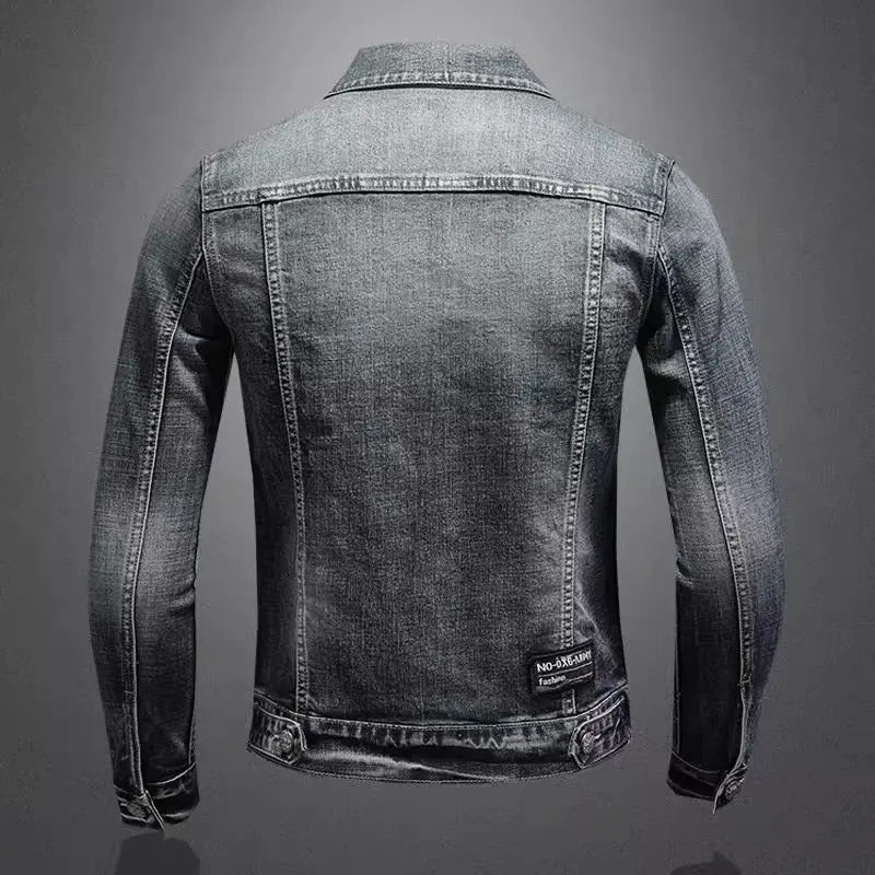 Denim Jacket Grey Mens