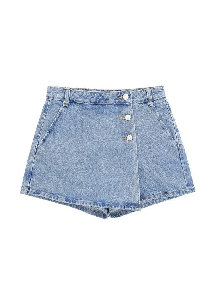 Denim Mini Skort