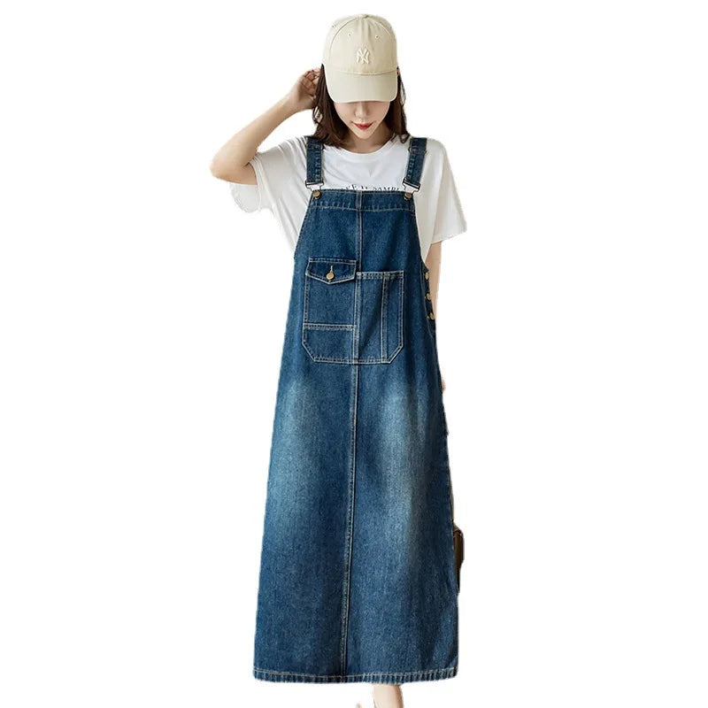 Denim Overall Dress midi | Denim Paris - DenimParis.com Denim Overall Dress midi | Denim Paris - DenimParis.com