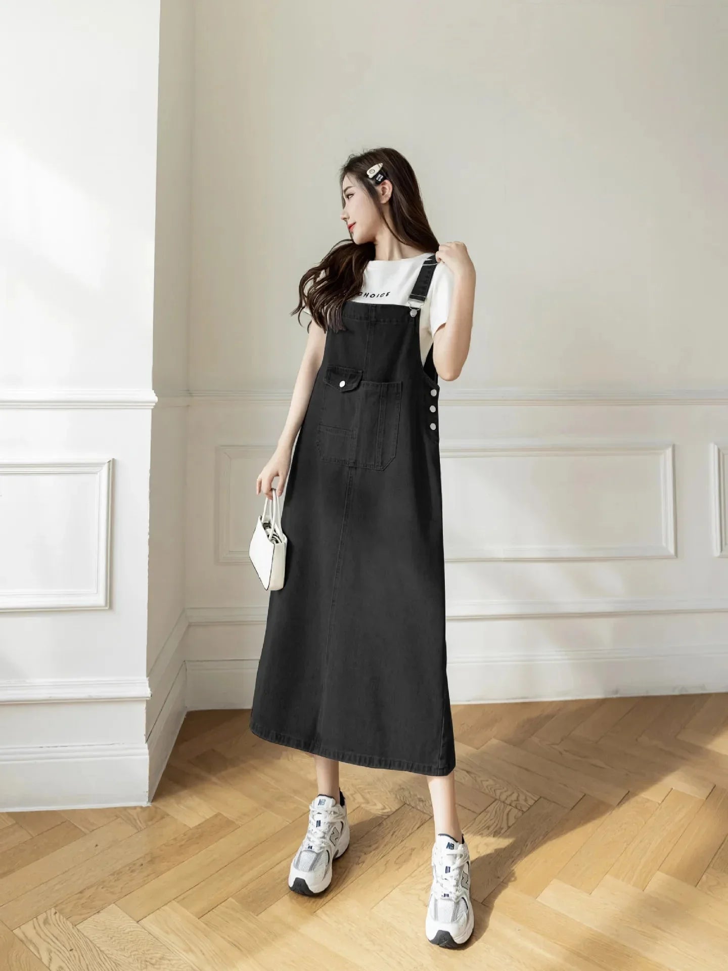 Denim Overall Dress midi | Denim Paris - DenimParis.com Denim Overall Dress midi | Denim Paris - DenimParis.com