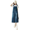 Denim Overall Dress midi