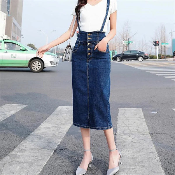 denim overall midi dress Denim Overall Midi Dress | Denim Paris