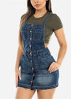 Denim Overall Mini Dress