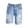 Denim Shorts Ripped Mens