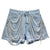 Denim Shorts with Rhinestone Fringe