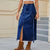 Denim Skirt with Cargo Pockets