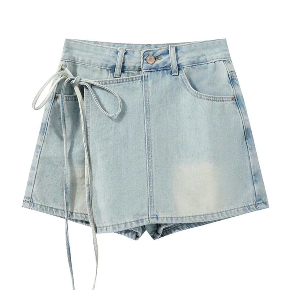 Denim Skort Light Wash