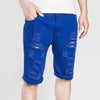 Destroyed Denim Shorts Men's