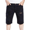 Destroyed Denim Shorts Men's