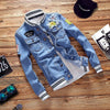 Embroidered Denim Jacket Mens