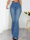 Flared Jeans Rhinestones