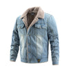 Fleece Lined Denim Jacket Mens