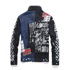 Graffiti Denim Jacket Men