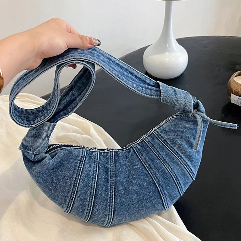Hobos Denim Crossbody Bag