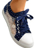 Lace Denim Sneakers