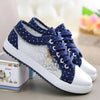 Lace Denim Sneakers