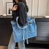 Large Denim Tote Bag