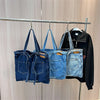 Large Denim Tote Bag