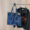 Large Denim Tote Bag