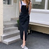 Long Denim Overall Dress