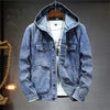 Mens Denim Jacket with Hood