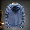 Mens Denim Jacket with Hood