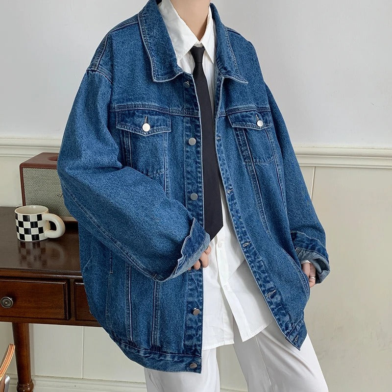 Oversized Denim Jacket Men