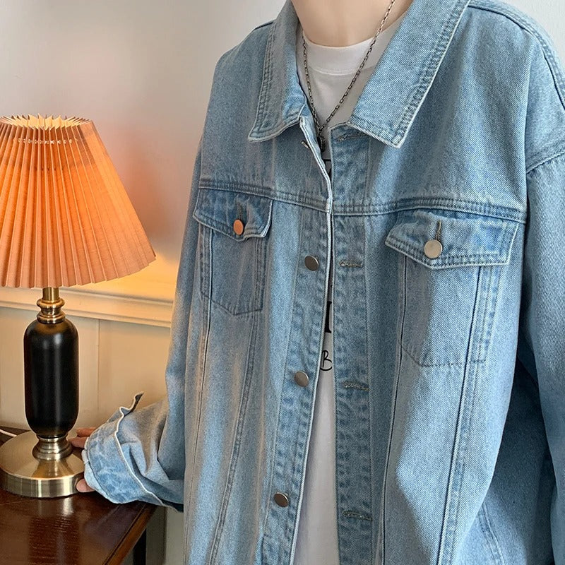 Oversized Denim Jacket Men