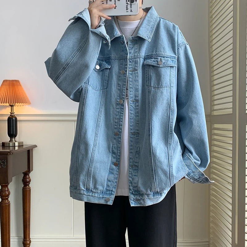 Oversized Denim Jacket Men