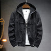 Mens Denim Jacket with Hood