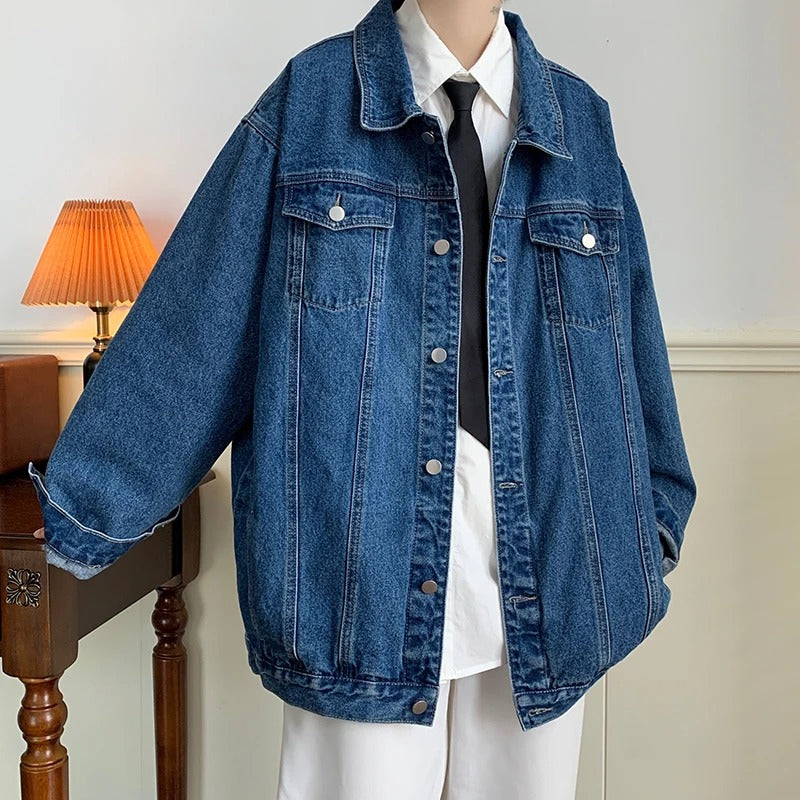 Oversized Denim Jacket Men