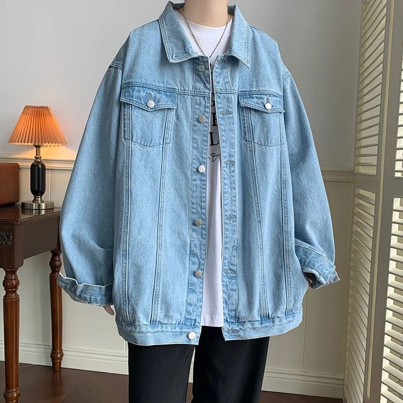 Oversized Denim Jacket Men