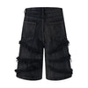 Mens Black Denim Shorts