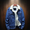 Mens Fleece Lined Denim Jacket