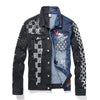 Patchwork Denim Jacket Mens