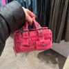 Pink Denim Handbag