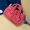 Pink Denim Handbag